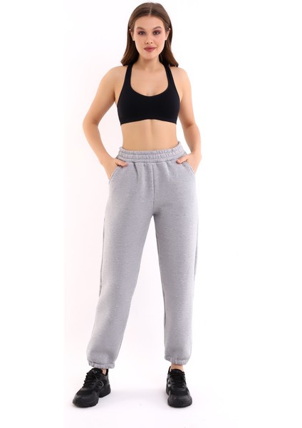 Gri Joger 3 Iplik Eşofman Altı Içi Şardonlu Ideal Kalınlıkda fiyatları