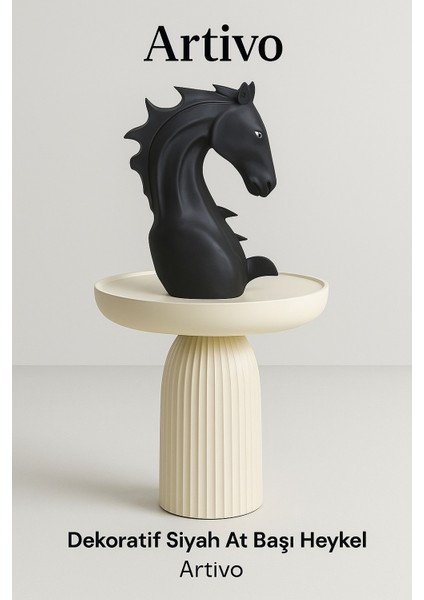 Siyah At Figürlü Dekoratif Şaraplık – Modern Şarap Şişesi Tutucu| Hediye Şaraplık fırsatları