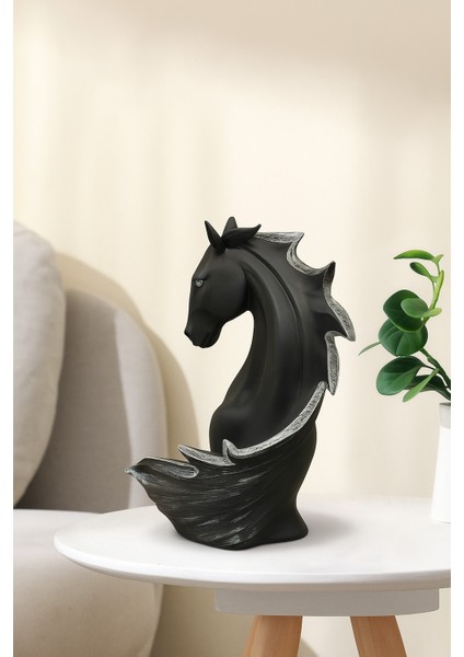 Siyah At Figürlü Dekoratif Şaraplık – Modern Şarap Şişesi Tutucu| Hediye Şaraplık indirimleri