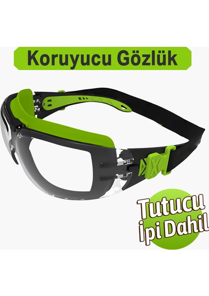 Iş Güvenlik Gözlüğü Buğulanmaz Ipli Lazer Uv Koruyucu Toz Korumalı Gözlük Silikon Kulaklık Şeffaf fiyatları