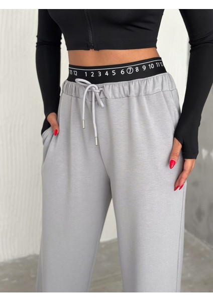 Baxer Bel Eşofman Altı Geniş Paça /elastıc Waıst Detaıl Trackpot Bottom Wıde Leg