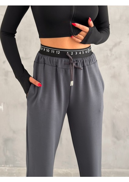 Baxer Bel Eşofman Altı Geniş Paça /elastıc Waıst Detaıl Trackpot Bottom Wıde Leg