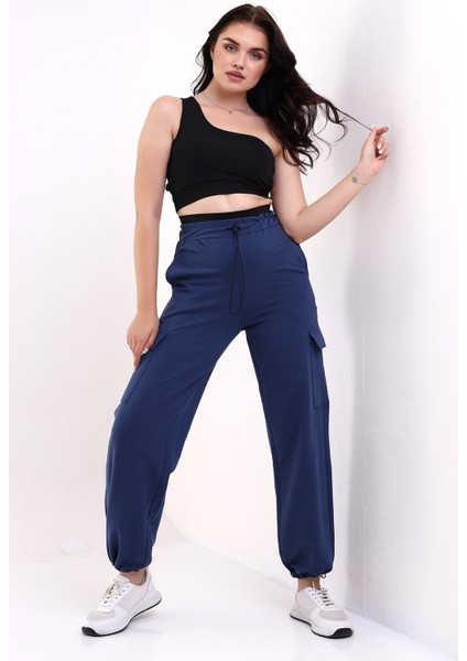 Kadın Eşofman Altı Bel Boxer Lastik Detaylı/tracksuıt Bottoms Boxer Shorts Wıth Rubber Detaıl indirimleri