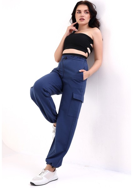 Kadın Eşofman Altı Bel Boxer Lastik Detaylı/tracksuıt Bottoms Boxer Shorts Wıth Rubber Detaıl