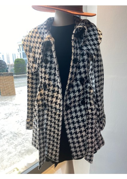 Kazayağı Desen Kaşe Kaban modelleri