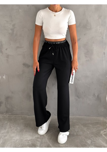 Baxer Bel Eşofman Altı Geniş Paça /elastıc Waıst Detaıl Trackpot Bottom Wıde Leg fiyatları