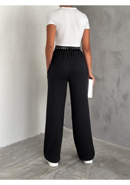 Baxer Bel Eşofman Altı Geniş Paça /elastıc Waıst Detaıl Trackpot Bottom Wıde Leg fırsatları