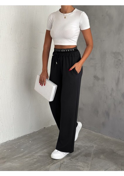 Baxer Bel Eşofman Altı Geniş Paça /elastıc Waıst Detaıl Trackpot Bottom Wıde Leg indirimleri