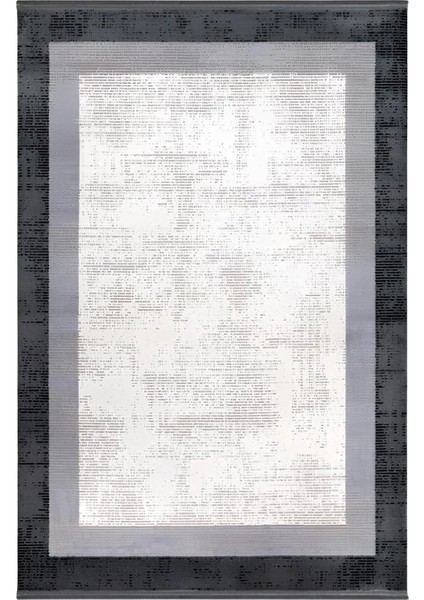 Diamond 1048 Antrasit Akrilik Modern Yumuşak Dokuma Salon Mutfak Oturma Yatak Odası Halısı