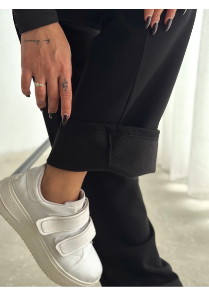 Içi Şardonlu Modal Eşofman Altı / Women's Wınter Tracksuıt/önü Dikişli