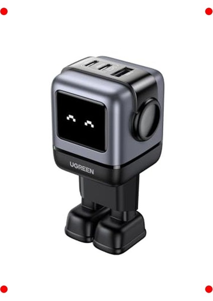 Robotgan 65W USB C Hızlı Şarj Cihazı 3-Port (Siyah)