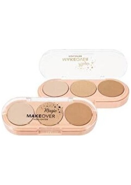 Aydınlatıcı Pudra Paleti Açık Ton 3'lü Set ile Doğal Işıltı fırsatları