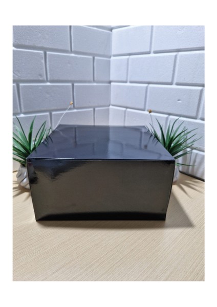 Pasta Kutusu Siyah 21X21X13 cm Ebat 1 Adet Gelecek modelleri