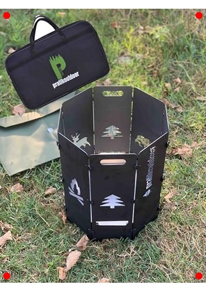 Taşınabilir Sekizgen Ateş Çukuru ve Orman Şöminesi