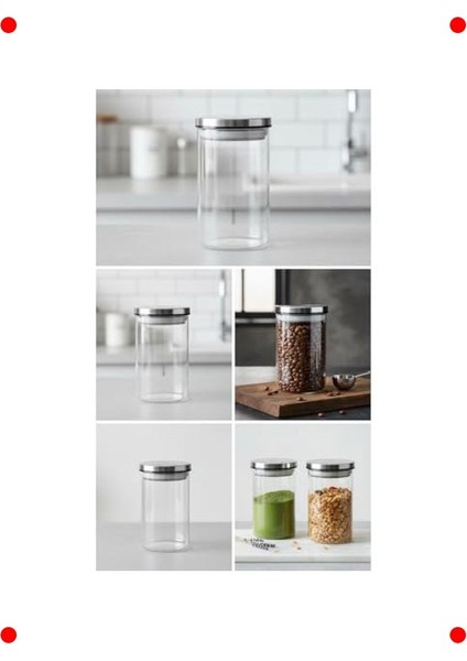 700 ml Borosilikat Vakumlu Metal Kapaklı Cam Kavanoz indirimleri