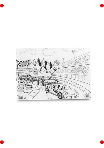 Yarış Arabaları Temalı Eğlenceli Oyun Matı fiyatları