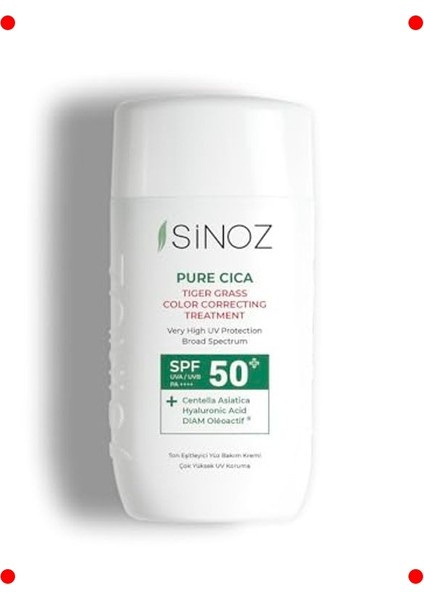 SPF50 Cilt Tonu Eşitleyici ve Onarıcı Yüz Güneş Kremi