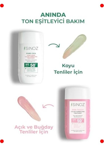 SPF50 Cilt Tonu Eşitleyici ve Onarıcı Yüz Güneş Kremi fırsatları