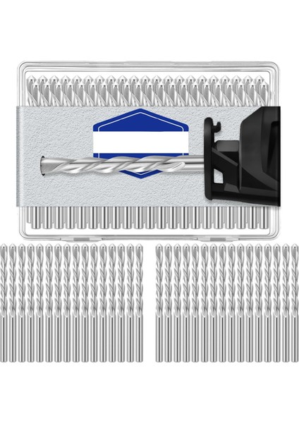 50 Adet Alçıpan Matkap Ucu Pilot Nokta Kesme Matkap Ucu Çapı Spiral Testereler Için Alçıpan Freze Ucu (5/32 Inç) (Yurt Dışından)