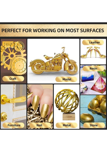 3'lü Paket Çift Uçlu Sıvı Altın Krom Kalemler (Yurt Dışından) fırsatları