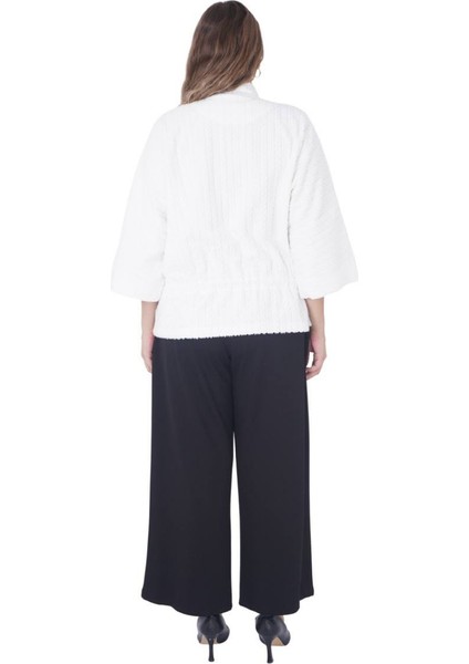 Büyük Beden Çiçek Motifli Oversize Kışlık Pamuklu Ikili Alt Üst Kadın Takım modelleri