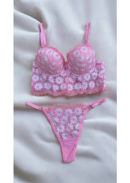 Papatya Desenli Destekli Büstiyer Takım fiyatları