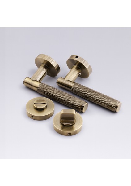 Wc Banyo Tipi Kapı Kolu Rozetli Antik Füme Sağ Sol Uygun Modern Iç Kapı Kilitli 1 Takım modelleri