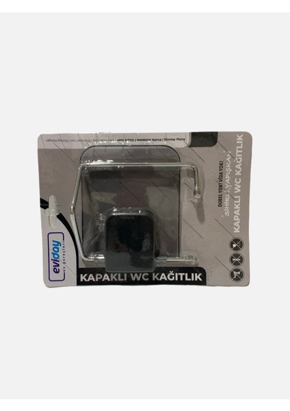 Eviday Şeffaf Kapaklı Wc Kağıtlık