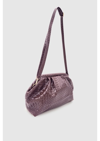 Arvia Örgü Desen Yumuşak Formlu Ayarlanabilir Çapraz Askılı El Çantası Koyu Kahve fiyatları