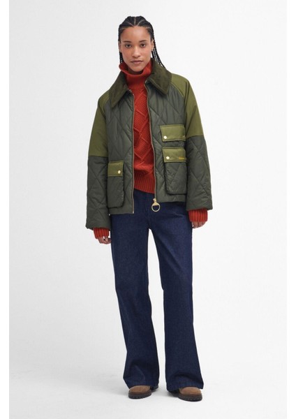 Milby Kapitone Ceket OL71 Olive-Ancient