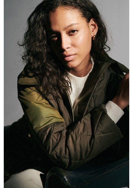 Milby Kapitone Ceket OL71 Olive-Ancient