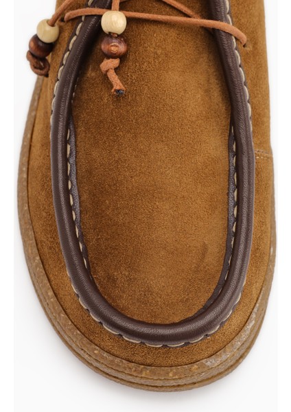 Polin Hakiki Deri Vizon Süet Bağcıklı Günlük Loafer Ayakkabı modelleri