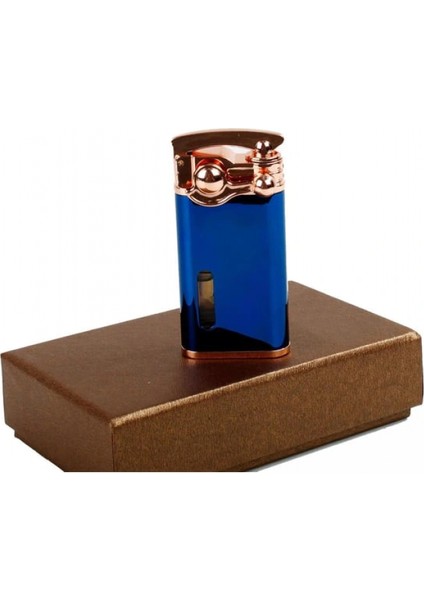 Mavi Renk Yandan Manyetolu Gazlı Tek Pürmüz Çakmak