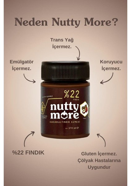 %33 Fındık Parçacıklı Fındık Ezmesi 200 gr + %22 Kakaolu Fındık Ezmesi 370 gr indirimleri