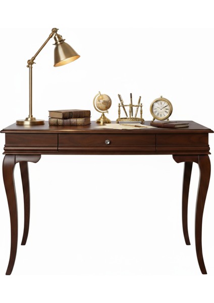 110 cm Masif Rustik Koyu Ceviz Çalışma Masası modelleri