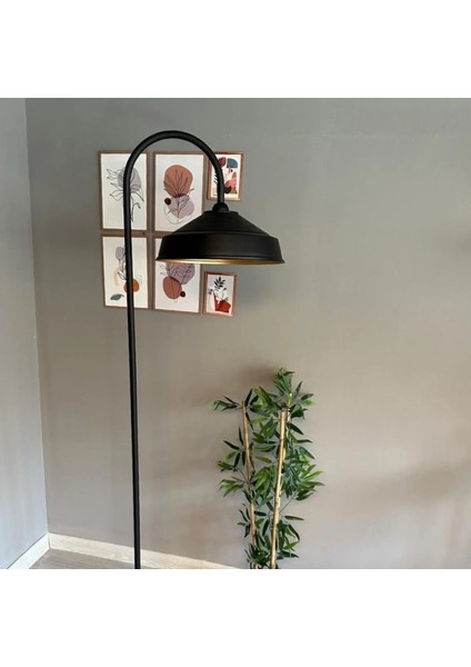 Siyah Lambader Modern Dekoratif Metal Oturma Odası Çalışma Odası Zemin Lambası modelleri