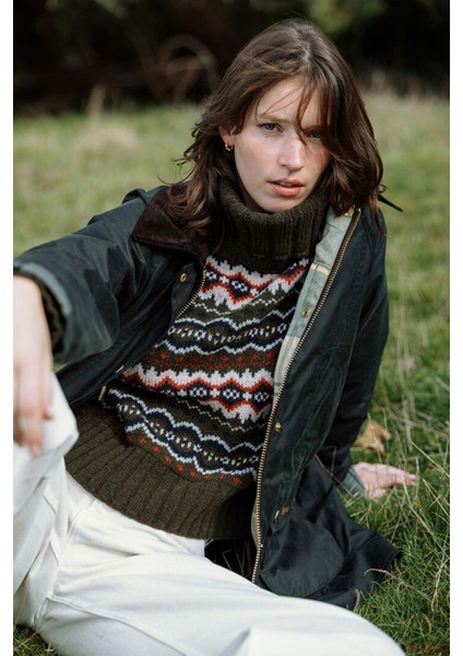 Modern Beadnell Yağlı Ceket SG51 Sage-Ancient