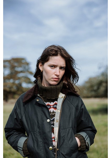 Modern Beadnell Yağlı Ceket SG51 Sage-Ancient