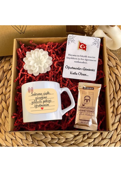 Kalp Temalı Öğretmenler Günü Hediye Kutusu – Isme Özel Lüks Kupa fiyatları