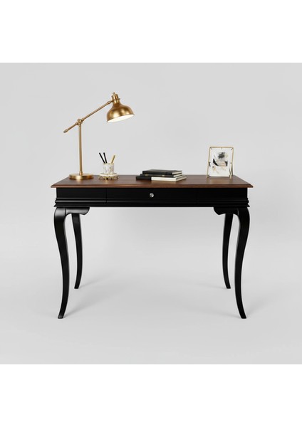 110 cm Masif Rustik Siyah Ceviz Çalışma Masası fiyatları