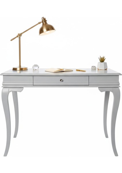 120 cm Masif Rustik Gri Çalışma Masası modelleri