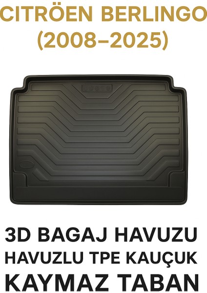 Citroen Berlingo 2008-2025 Uyumlu Bagaj Havuzu 3D Premium fiyatları