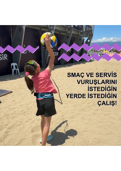 Bireysel Voleybol Antrenman Seti – Smaç, Servis, Parmak Pas ve Şut Top Çalışma Lastik Seti fırsatları