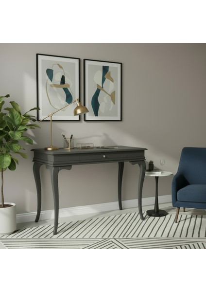 100 cm Masif Rustik Antrasit Çalışma Masası fiyatları