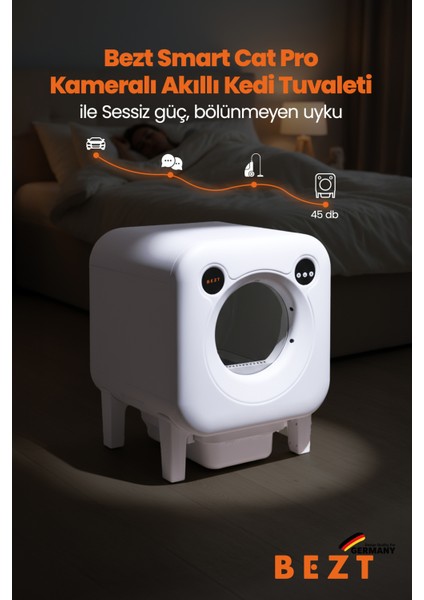 Smart Cat Pro Kameralı Otomatik Akıllı Kedi tuvaleti