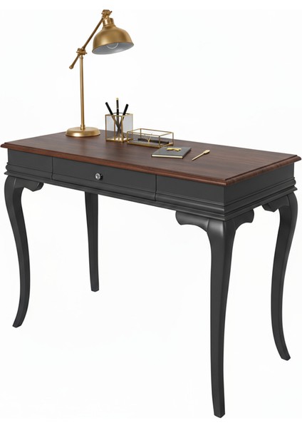 100 cm Masif Rustik Antrasit Ceviz Çalışma Masası fiyatları