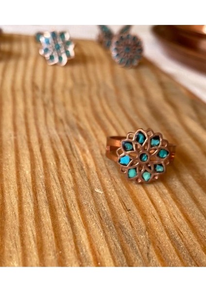 Firuze Taşlı Bakır Yüzük fiyatları