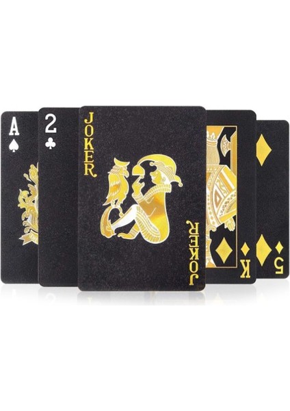 Siyah Iskambil Kağıdı Plastik Su Geçirmez Oyun Kağıdı CIN381SY fırsatları