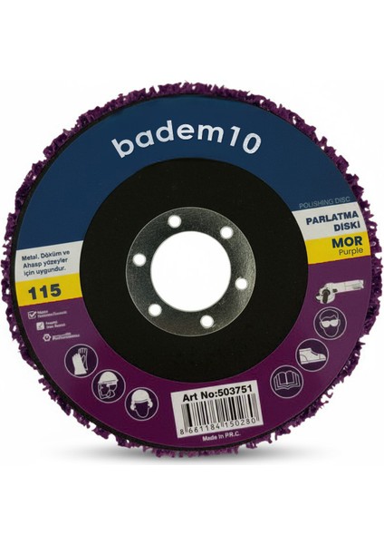 Mor 115 mm Parlatma Diski Döküm Metal Ahşap Yüzeyler Için Pas Boya Sökücü Flap Disk fiyatları