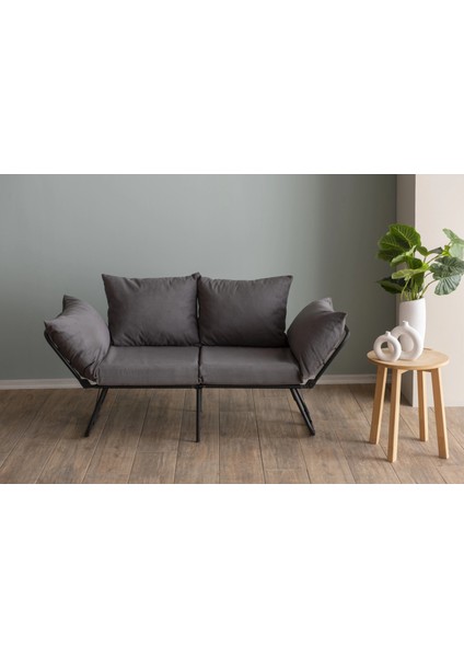 Lena Ikili Katlanır Yataklı Koltuk Gri